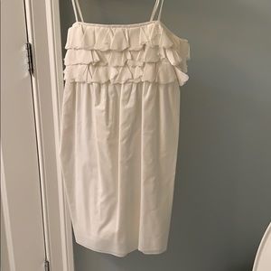 White jcrew dress